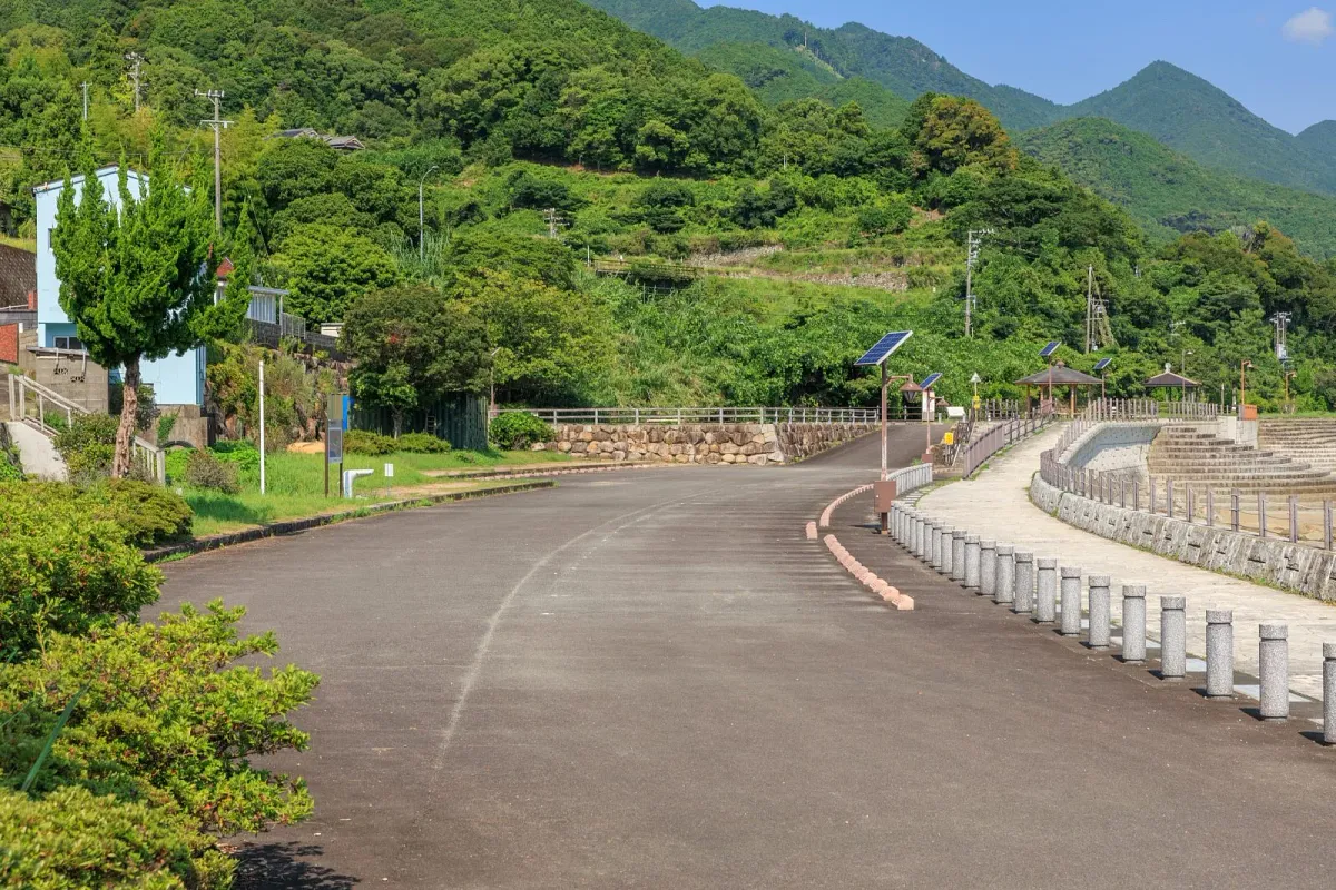 新鹿海岸公園の駐車場