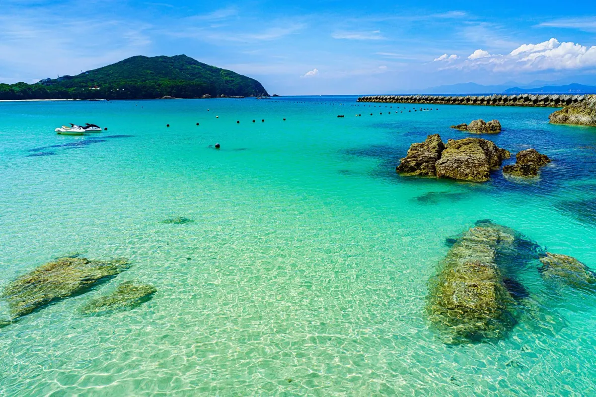 御座白浜の海と空